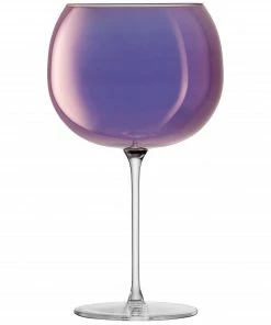 LSA International Set of 4 Polar Violet Aurora Large Balloon Glasses - 680ml
