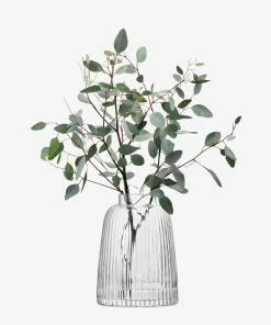 LSA International 26cm Clear Pleat Vase