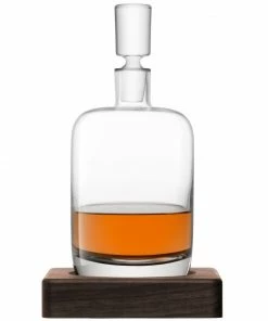 LSA International 1.1L Whisky Renfrew Decanter On A Walnut Base