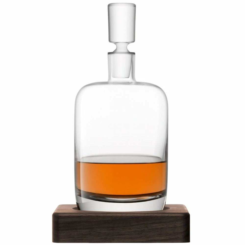 LSA International 1.1L Whisky Renfrew Decanter On A Walnut Base 3 LSA International 1.1L Whisky Renfrew Decanter On A Walnut Base