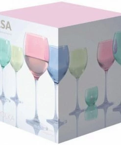 LSA International Polka Wine Glass (Set 4)