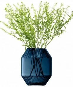 LSA International Sapphire Blue Rotunda 20cm Vase