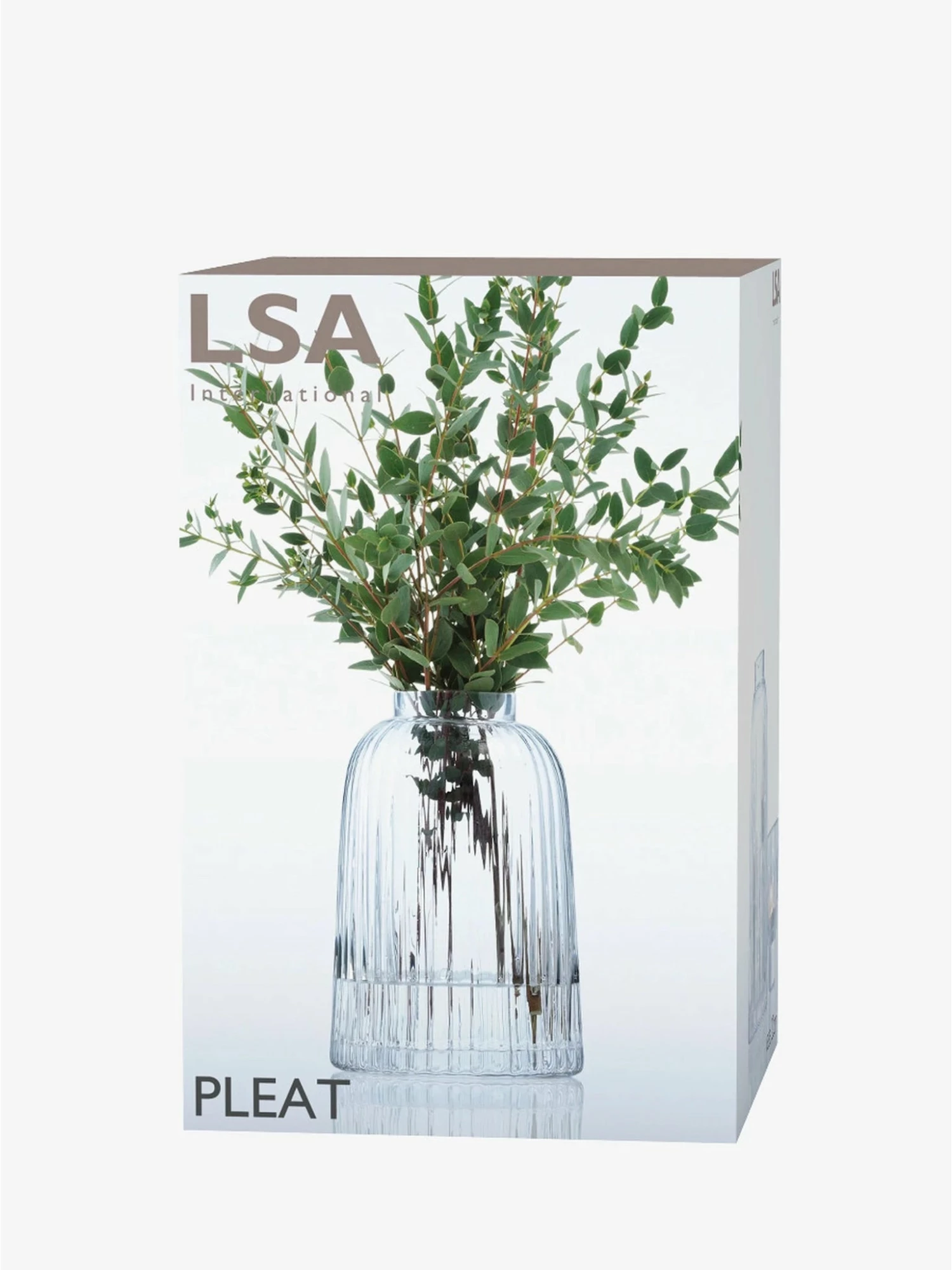 LSA International 20cm Clear Pleat Vase 5 LSA International 20cm Clear Pleat Vase