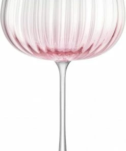 LSA International Set of 2 Pink/Grey Dusk Balloon Gin Glass 650ml 10 LSA International Set of 2 Pink/Grey Dusk Balloon Gin Glass 650ml