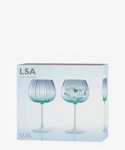 LSA International 650ml Green Dusk Balloon Goblet