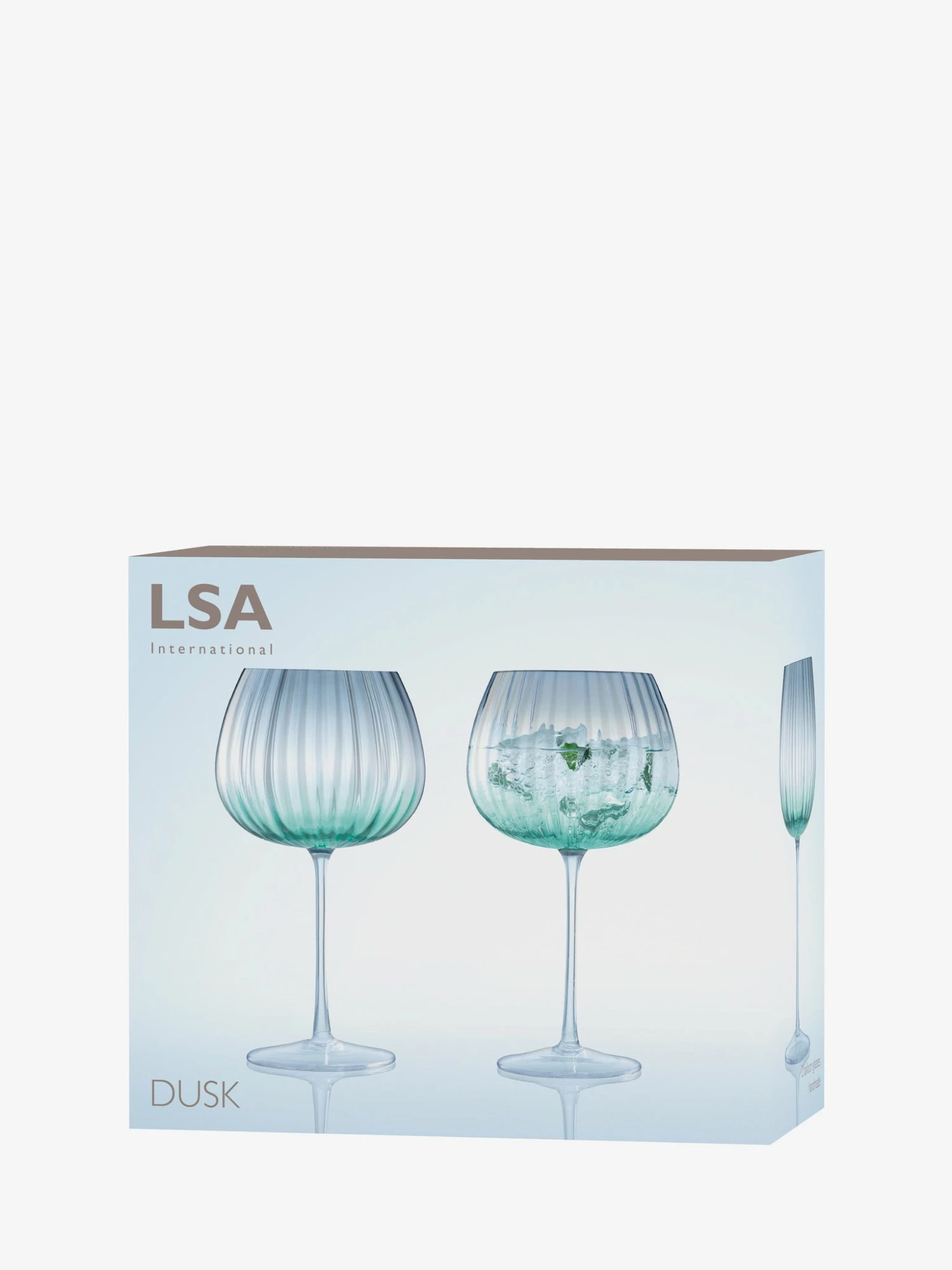 LSA International 650ml Green Dusk Balloon Goblet 4 LSA International 650ml Green Dusk Balloon Goblet