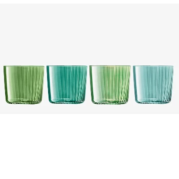 LSA International 310ml Gems Ripple Glass Jade Green - Set of 4 3 LSA International 310ml Gems Ripple Glass Jade Green - Set of 4