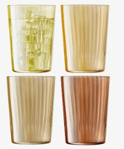 LSA International Gems Ripple Glass - Set of 8 12 LSA International Gems Ripple Glass - Set of 8