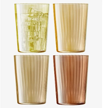 LSA International Gems Ripple Glass - Set of 8 6 LSA International Gems Ripple Glass - Set of 8