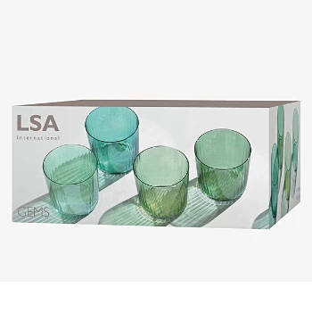 LSA International Gems Ripple Glass - Set of 8 7 LSA International Gems Ripple Glass - Set of 8