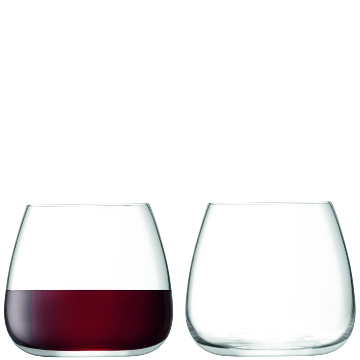 LSA International Set of 2 Wine Culture Stemless Wine Glasses 3 LSA International Set of 2 Wine Culture Stemless Wine Glasses