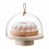 LSA International Ivalo Cake/Cheese/Pastries Dome on Ash Stand 28cm 2 LSA International Ivalo Cake/Cheese/Pastries Dome on Ash Stand 28cm