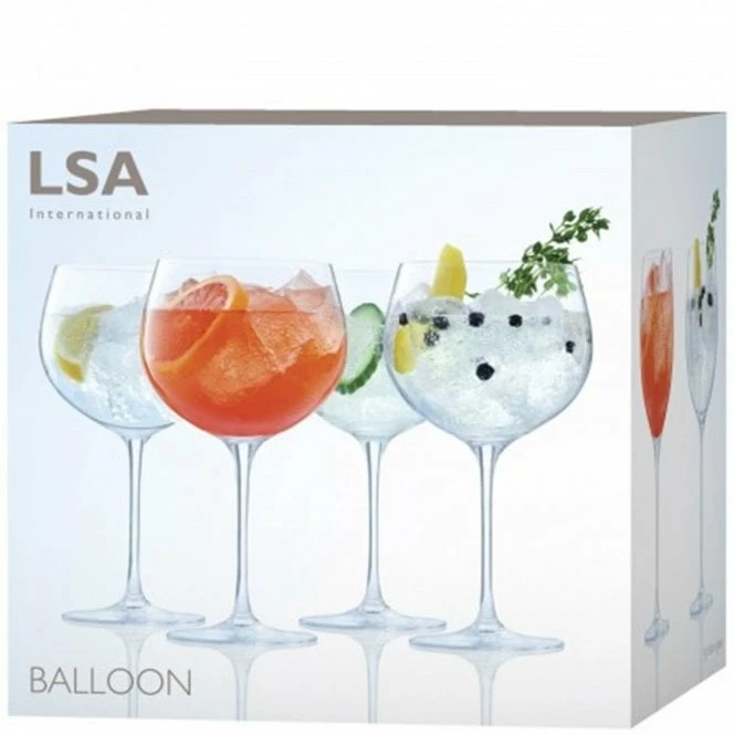 LSA International Set of 4 Gin Balloon Glasses 680ml 5 LSA International Set of 4 Gin Balloon Glasses 680ml