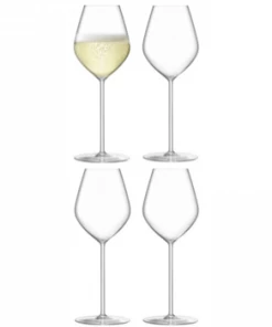 LSA International Set of 4 Champagne Tulip Glasses