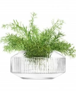 LSA International Rotunda Handmade Glass Wide Vase