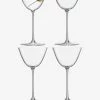 LSA International Set of 4 195ml Borough Martini Glass