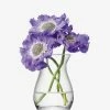 LSA International 9.5cm Clear Flower Mini Posy Vase 2 LSA International 9.5cm Clear Flower Mini Posy Vase