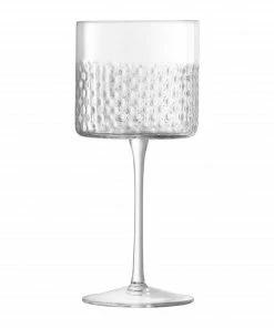 LSA International Wicker Wine Glasses - Set of 2 - Clear