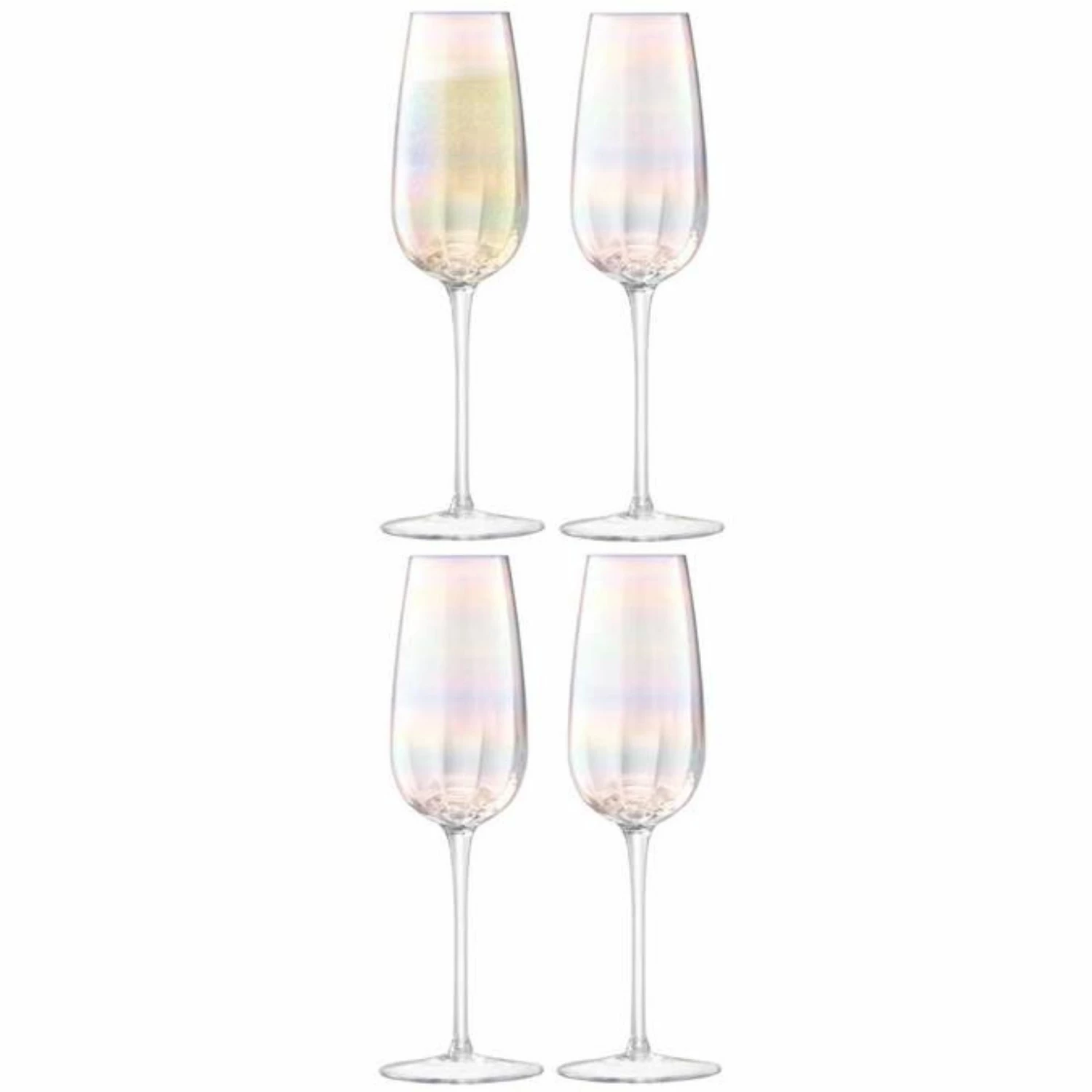 LSA International Set of 4 Pearl Champagne Flutes - 250ml 3 LSA International Set of 4 Pearl Champagne Flutes - 250ml