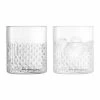 LSA International Set of 2 Clear Wicker Tumbler Glasses