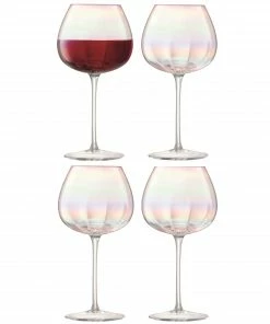 LSA International Set of 4 Pearl Red Wine Glasses 460ml