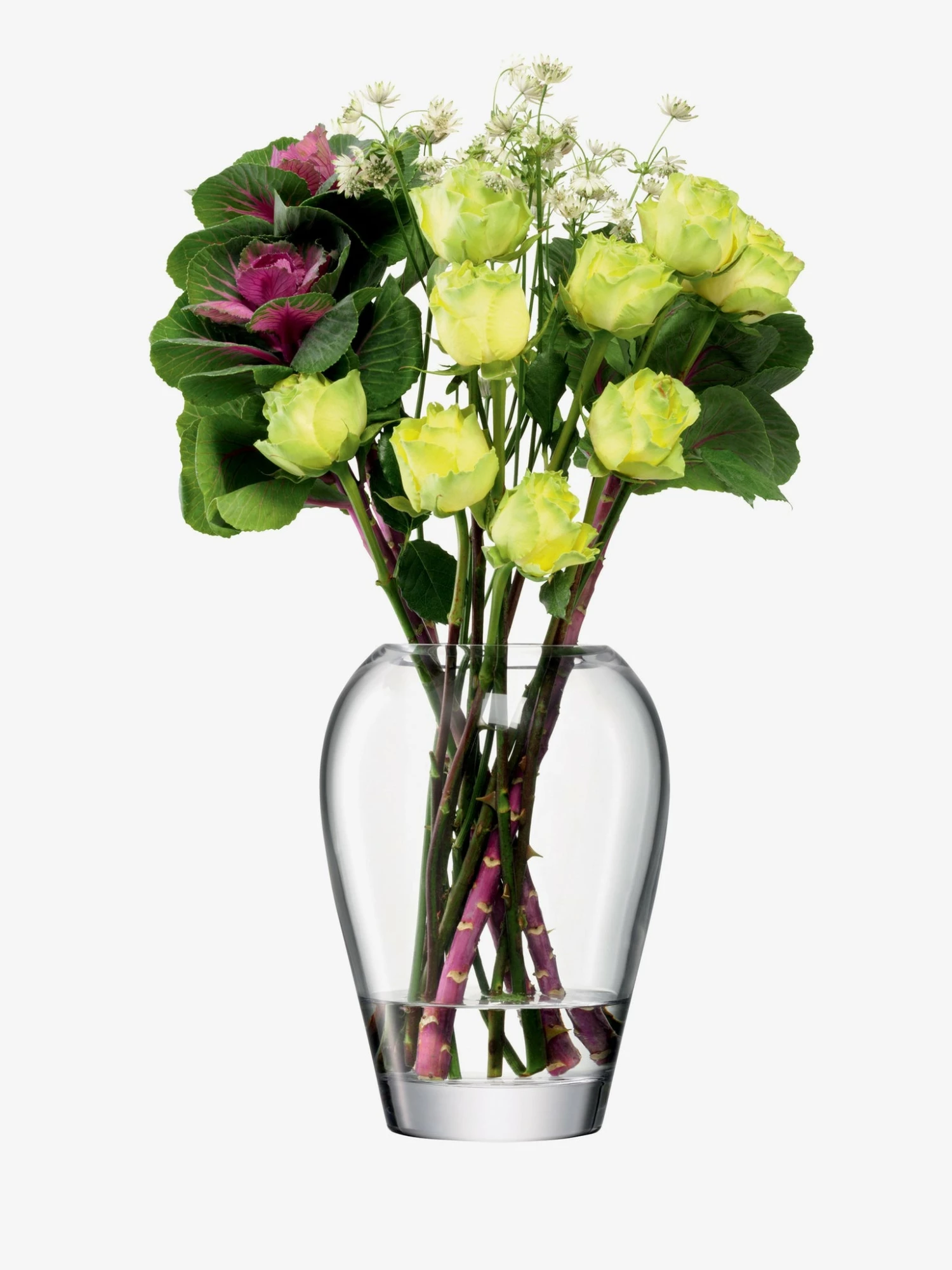 LSA International 25cm Clear Flower Garden Bouquet Vase 4 LSA International 25cm Clear Flower Garden Bouquet Vase