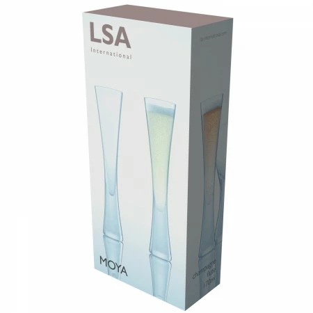 LSA International Moya Flute Champagne Glasses (Pair) 4 LSA International Moya Flute Champagne Glasses (Pair)