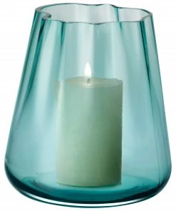 LSA International Sea Green 18.5cm Lagoon Lantern/Vase
