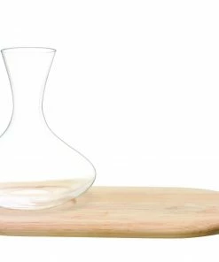 Lsa International Sales 25 LSA International Wine Collection Carafe 1.4L & Oak Cheese Board Set