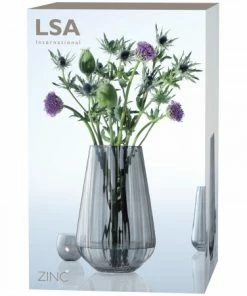 LSA International 28cm Sheer Zinc Vase