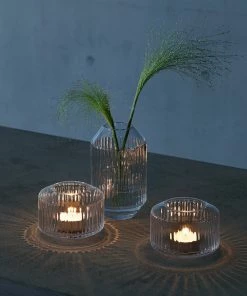 LSA International Rotunda Tealight Holder/Vase - Clear