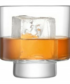 LSA International Set of 2 Metropole Mouthblown Glass Tumblers