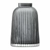 LSA International H20cm Grey Pleat Vase