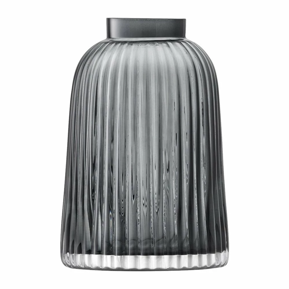 LSA International H20cm Grey Pleat Vase 3 LSA International H20cm Grey Pleat Vase