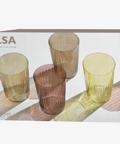 LSA International Gems Ripple Glass - Set of 8 14 LSA International Gems Ripple Glass - Set of 8