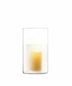 LSA International Clear Wicker Vase/Lantern H25cm