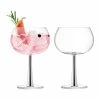 LSA International Set of 2 420ml Platinum Stem Gin Balloon Glasses 2 LSA International Set of 2 420ml Platinum Stem Gin Balloon Glasses