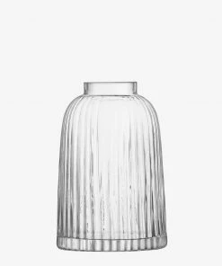 LSA International 20cm Clear Pleat Vase