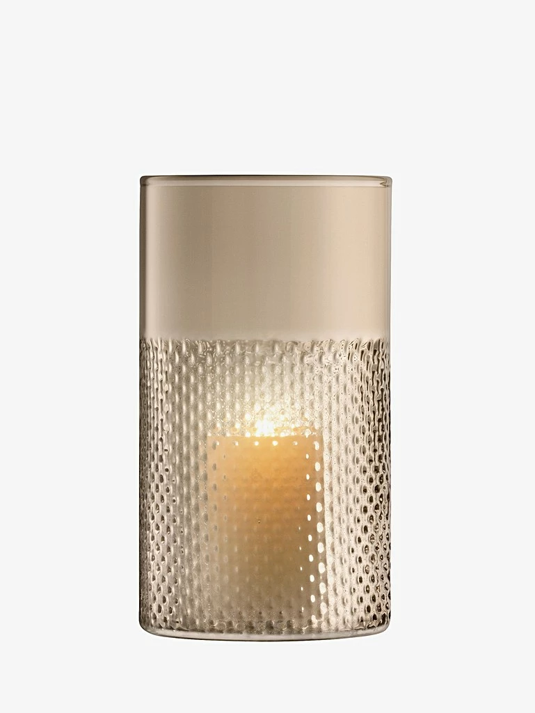 LSA International Taupe Wicker Vase/Lantern H25cm 4 LSA International Taupe Wicker Vase/Lantern H25cm