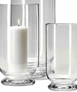 LSA International 30cm Medium Terrace Glass Storm Lantern