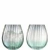 LSA International Set of 2 Green/Grey 425ml Dusk Tumbler Glasses