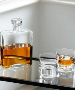 LSA International Cask Whisky Set Clear 1 Decanter Complete with 2 Glasses 17 LSA International Cask Whisky Set Clear 1 Decanter Complete with 2 Glasses