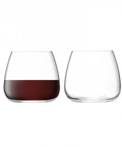LSA International Wine Culture Stemless Wine Glasses