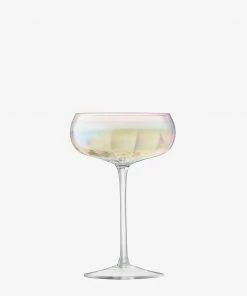 LSA International Set of 4 300ml Pearl Champagne Saucer