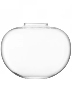 LSA International Mouthblown Glass Flower Curved Bouquet Vase H15cm