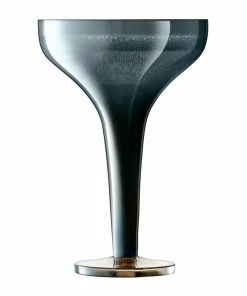 LSA International Set of 2 Sapphire Blue Epoque Champagne Saucers 8 LSA International Set of 2 Sapphire Blue Epoque Champagne Saucers