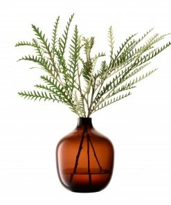 LSA International Peat Brown Vessel Vase - 18cm