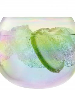 LSA International Set of 4 Bubble Rocking Tumblers - Pearl 350ml