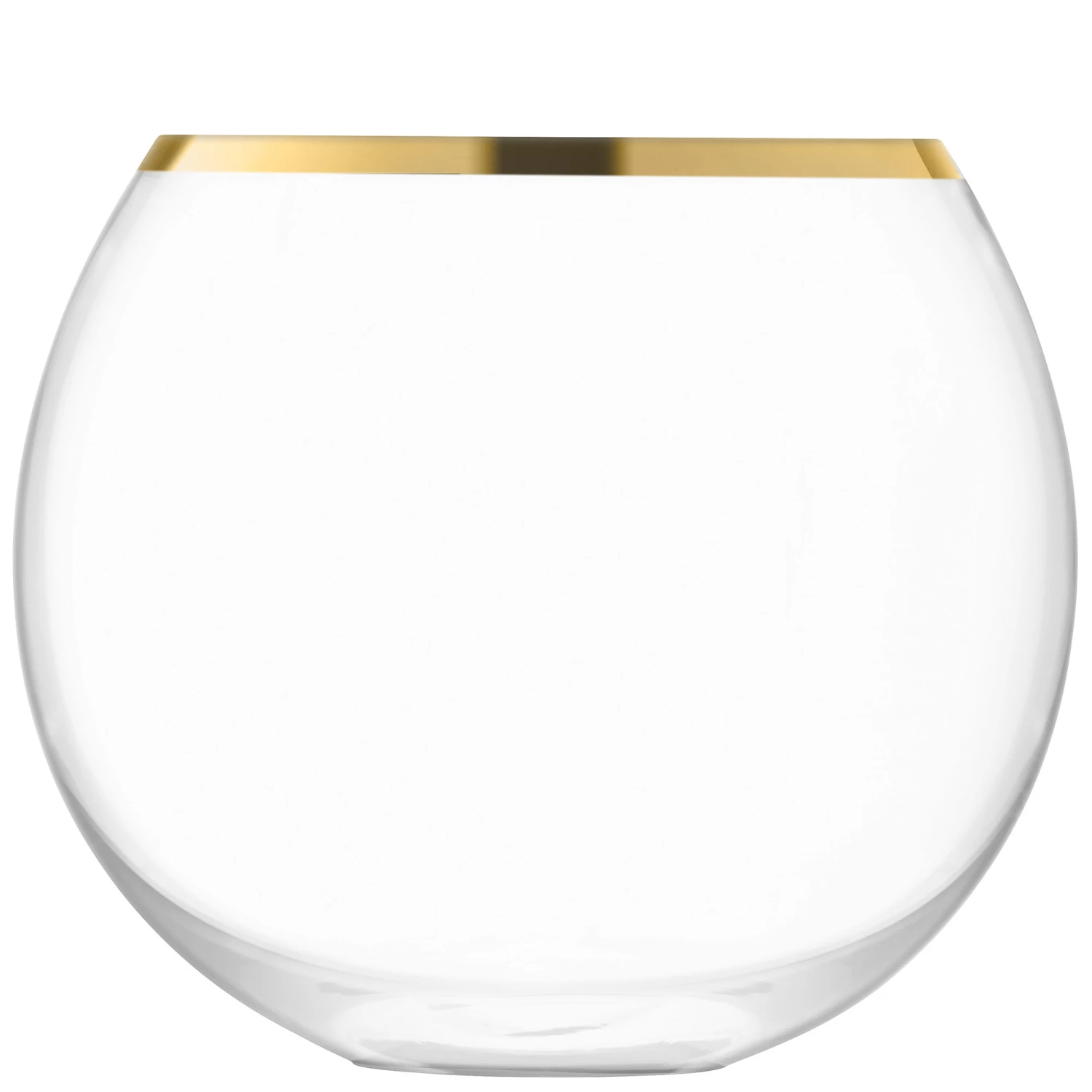 LSA International Luca Mouthblown Glass Ice Bucket 15cm with Gold Trim 4 LSA International Luca Mouthblown Glass Ice Bucket 15cm with Gold Trim