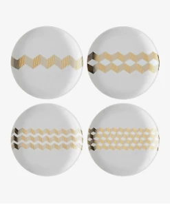 LSA International Chevron Teaplates - Set of 4